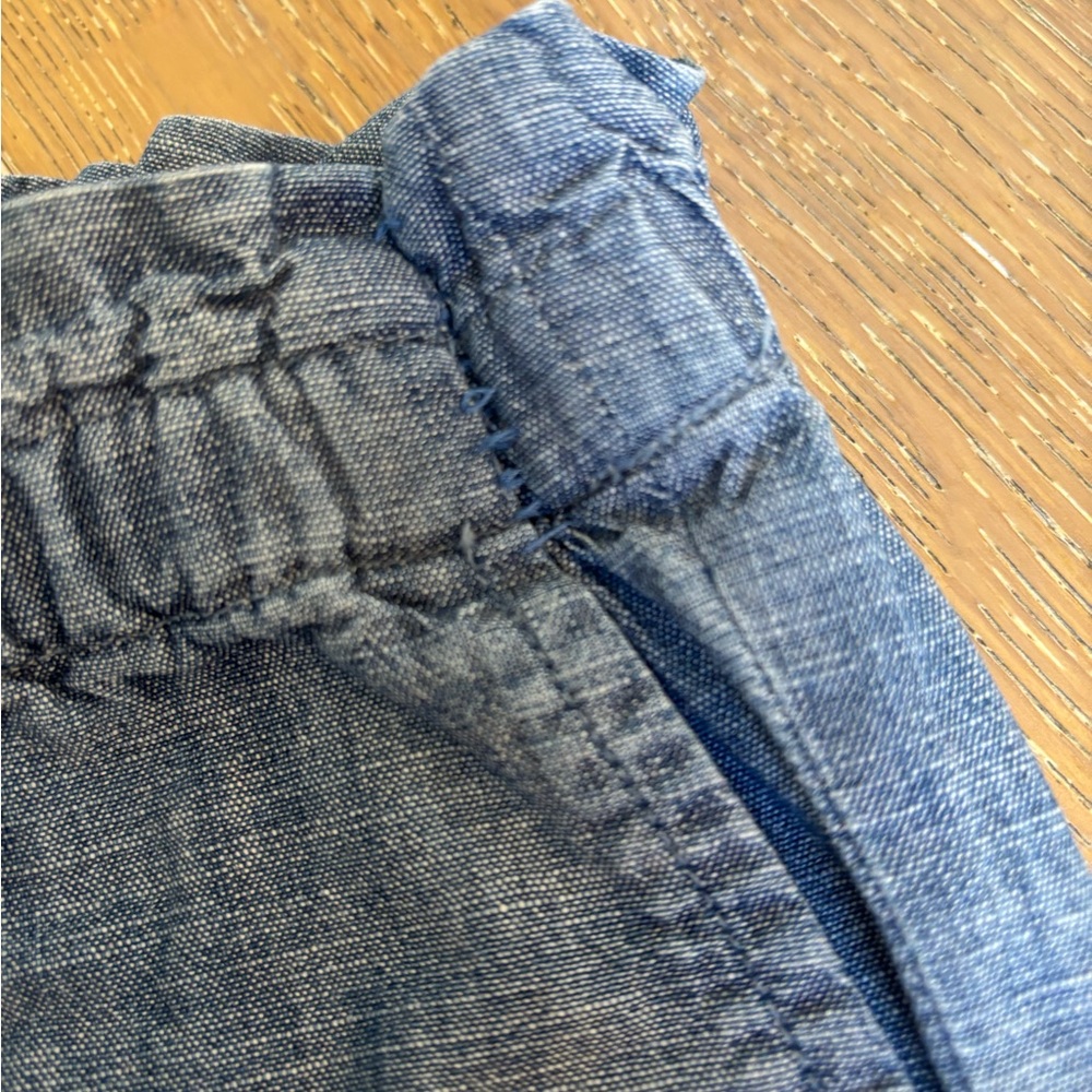 Bonpoint girls blue cotton pants 4 - Picture 3 of 6
